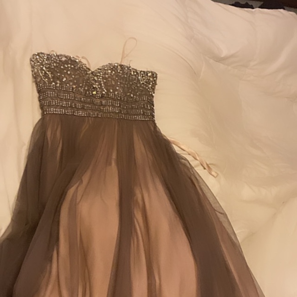 Full length prom ball gown